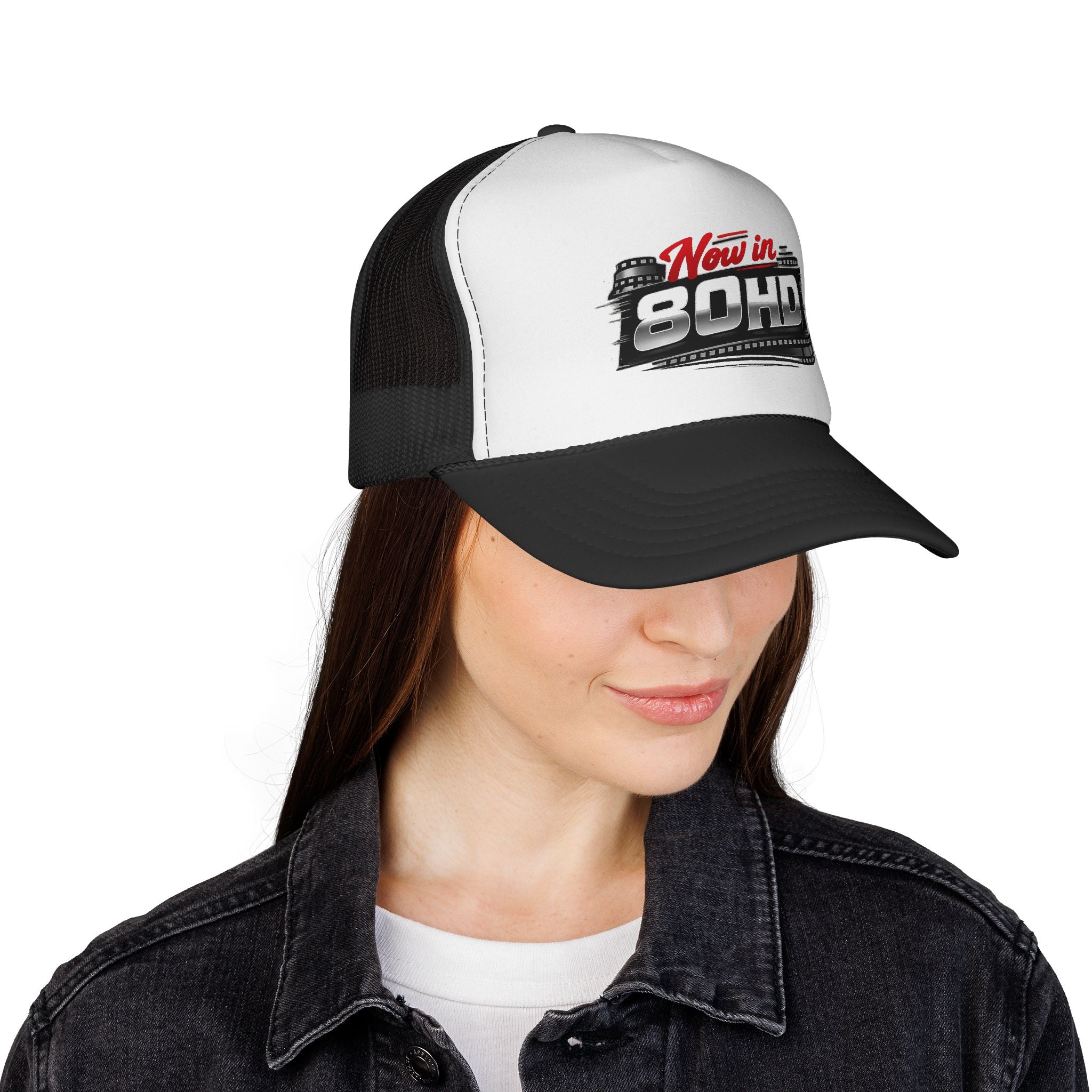 Now in 80HD Trucker Cap — Novelty Trucker Hat for ADHD Awareness & Humor