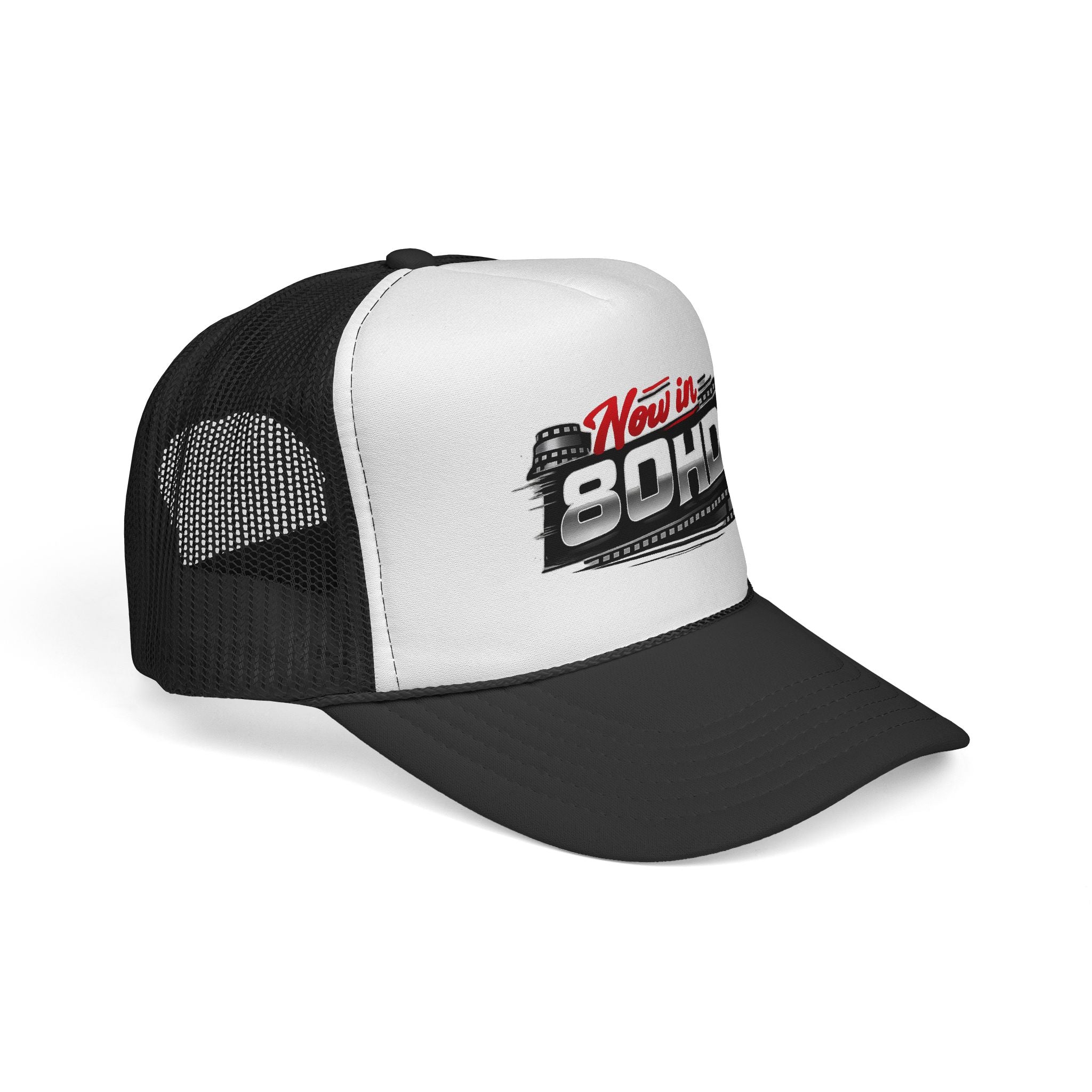 Now in 80HD Trucker Cap — Novelty Trucker Hat for ADHD Awareness & Humor